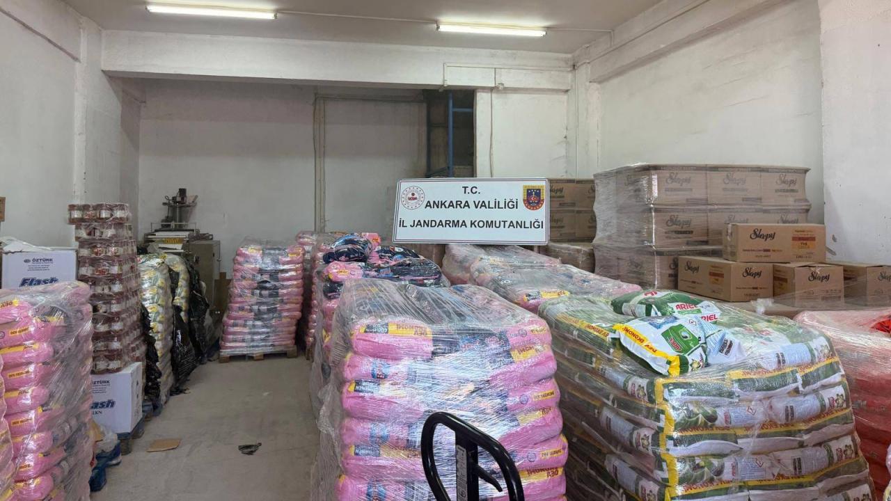 Ankara'da Büyük Operasyon: 37 Ton Sahte Deterjan ve Kozmetik Ürün Ele Geçirildi