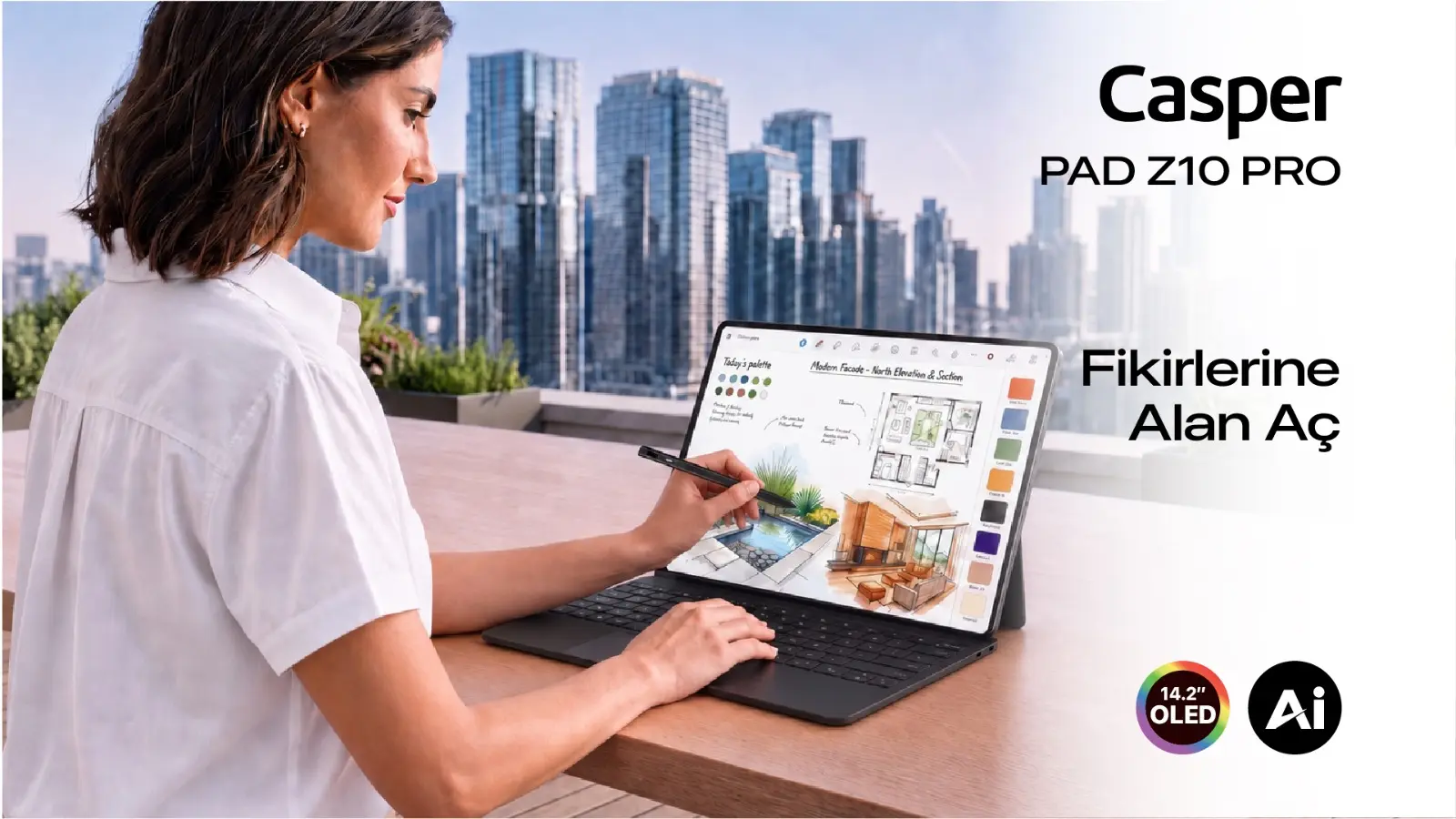 Casper PAD Z10 Pro Duyuruldu: Tablet ve Dizüstü Bilgisayar Sınırlarını Zorluyor
