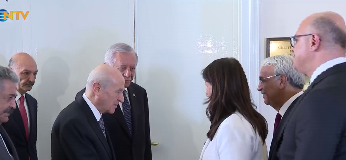DEM Parti Heyeti MHP Genel Başkanı Bahçeli ile Bir Araya Geldi