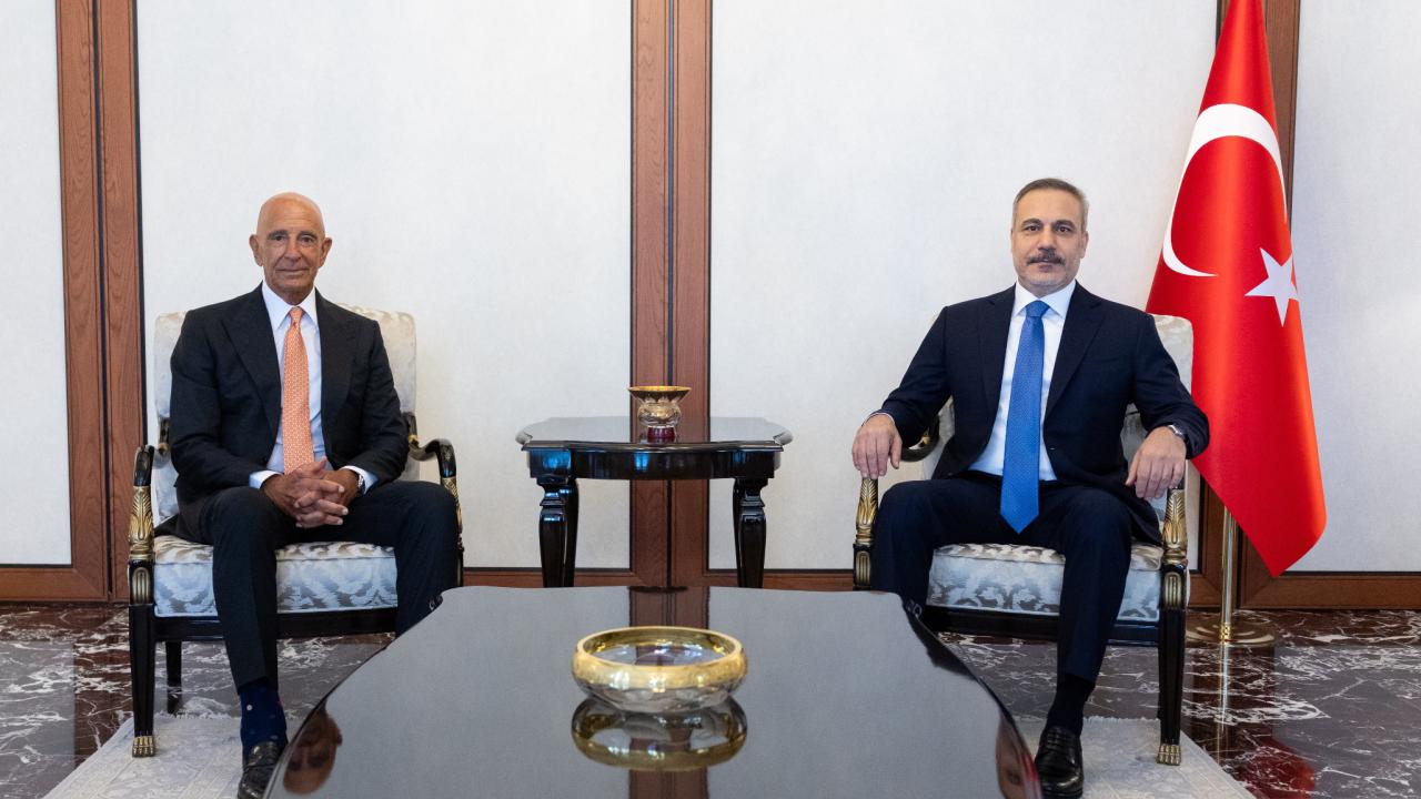 Dışişleri Bakanı Fidan, ABD'li Özel Temsilci Tom Barrack ile Görüştü