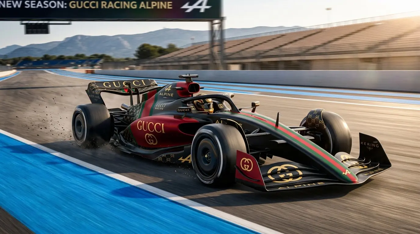 F1 Pisti Lüksle Buluşuyor! Gucci ve Alpine'den Şok Ortaklık!