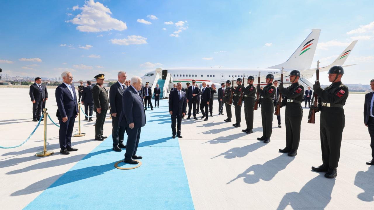 Filistin Devlet Başkanı Mahmud Abbas Resmi Ziyaret İçin Ankara'da