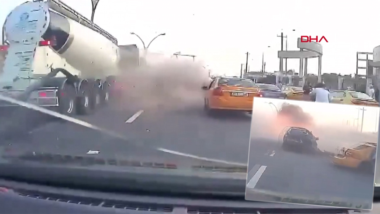 Irak Kerkük'te Dehşet Anları: Kontrolden Çıkan Tır Ortalığı Savaş Alanına Çevirdi!