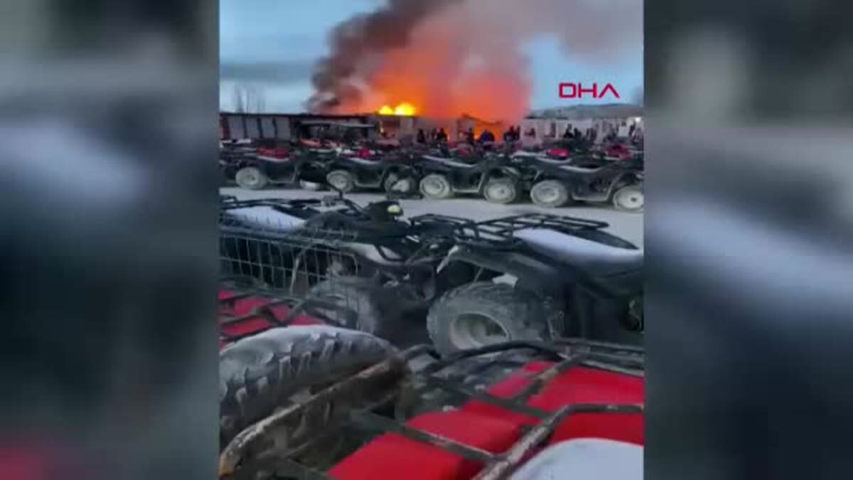 Kapadokya Alevlere Teslim! Turistlerin Gözdesi ATV İşletmesinde Korku Dolu Anlar!