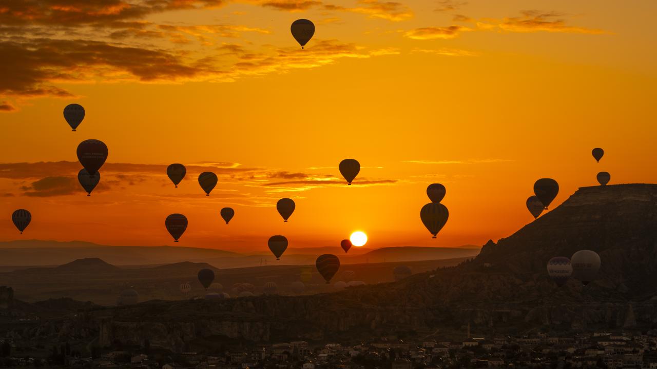 Kapadokya'da Turizm Hareketliliği: 6 Ayda 250 Bini Aşkın Kişi Balonla Uçtu