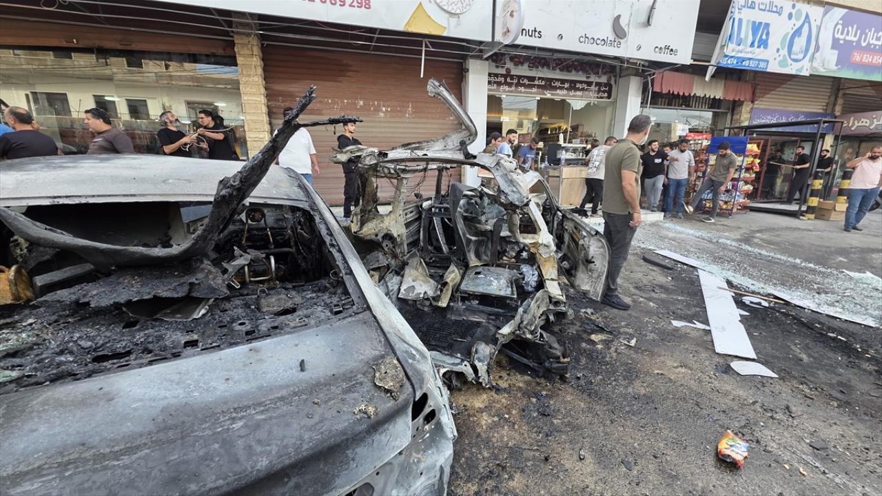 Lübnan'da Kan Donduran Anlar! İsrail Saldırısı Sayda'yı Ateşe Verdi!