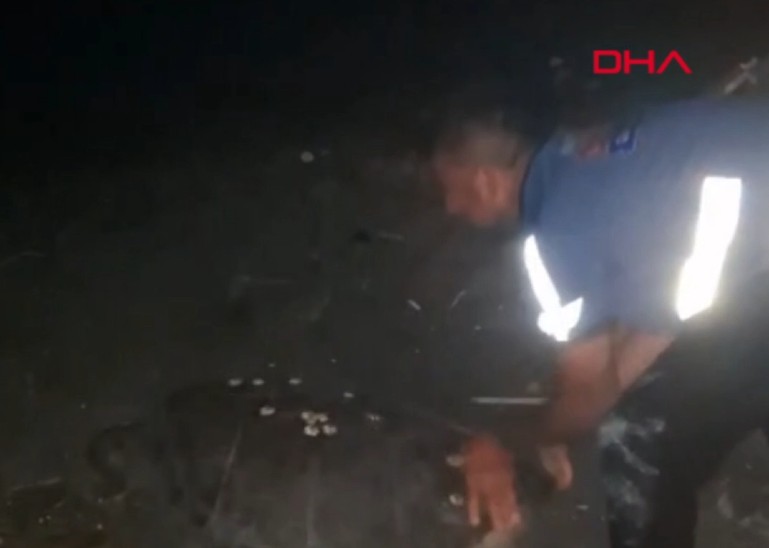 Samandağ Sahilinde Caretta Caretta Kurtarma Operasyonu