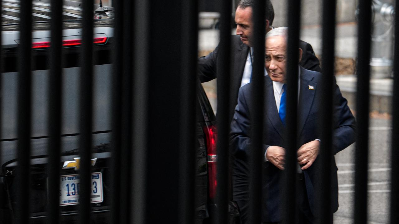 Washington'da Netanyahu Protestosu